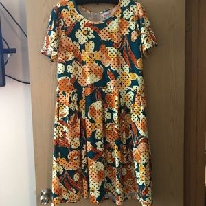 Worn Once: LuLaRoe Amelia Dress, XXXL